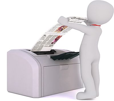 Printer and printout