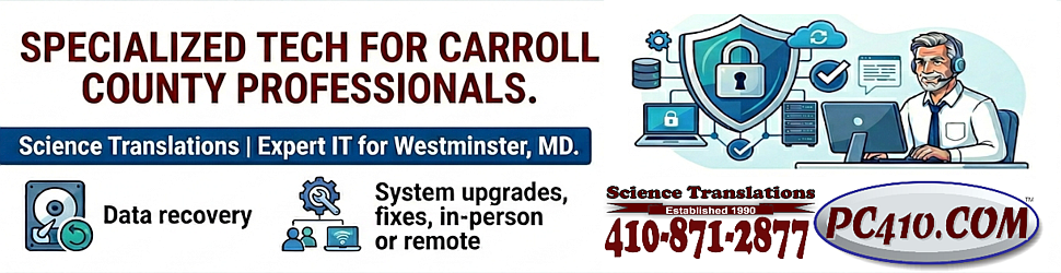 Tech support in Maryland business computer users,